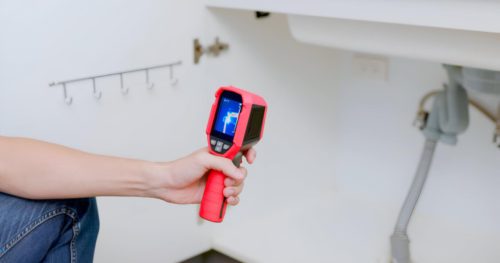 leak detection in Welland using thermal imaging