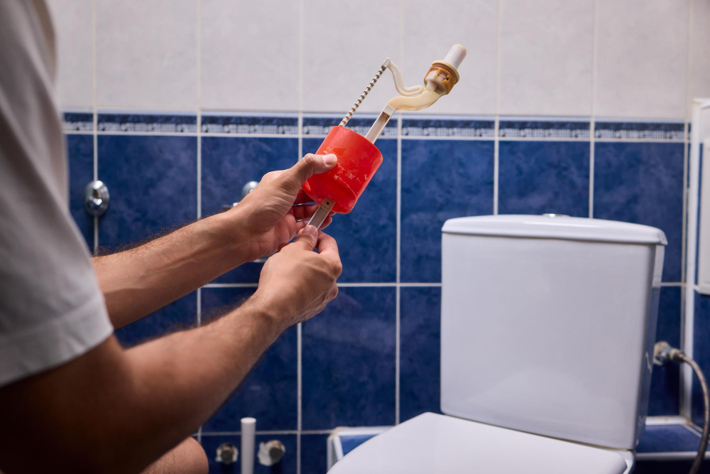 Welland Plumber Repairing Toilet